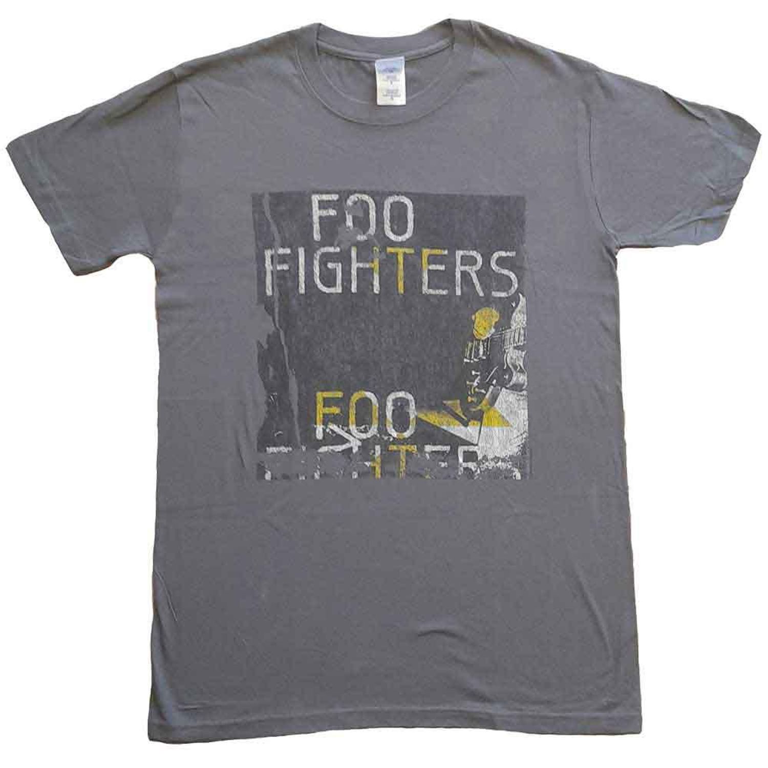 Foo Fighters Official Unisex Adult Guitar Graphic T-Shirt - 100% Ringspun Cotton, Soft Crew Neck Tee, Regular Fit