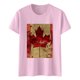 thumbnail image 1 of Camisas de Manga Corta para las Mujeres Impresión de Manga Corta Cuello Redondo, Camisa Casual de Poliéster para las Mujeres, Lavado de Manos, 1 of 7