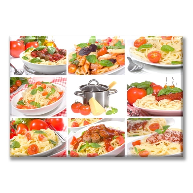 Cuadro Canva Listo Para Colgar Tipo Galería Pastas 50X75 cm