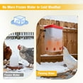 thumbnail image 4 of Heated Chicken Waterer 3 Gallon Poultry Water Heater with 4 Nipples Thermostatically Controlled Freeze Proof Chick Waterer Heater for Winter Chicken Turkey Pigeon Goose$$Garden & Patio, 4 of 7