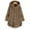 Khaki, variant on Munlar Coats For Women,Women Plus Size Button Plush Tops Hooded Loose Cardigan Wool Coat Winter Jacket