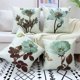 thumbnail image 4 of Funda de almohada 45x45, juego de lino de algodón de 4 piezas Decoración de sofá Textiles para el hogar Funda de almohada súper suave Textiles para el hogar Sala de estar Dormitorio Sofá Plantas verdes ER, 4 of 5