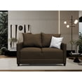 thumbnail image 2 of Love seat El Bazar Store Atlanta Lino Chocolate 2 plazas Modular Moderno, 2 of 4