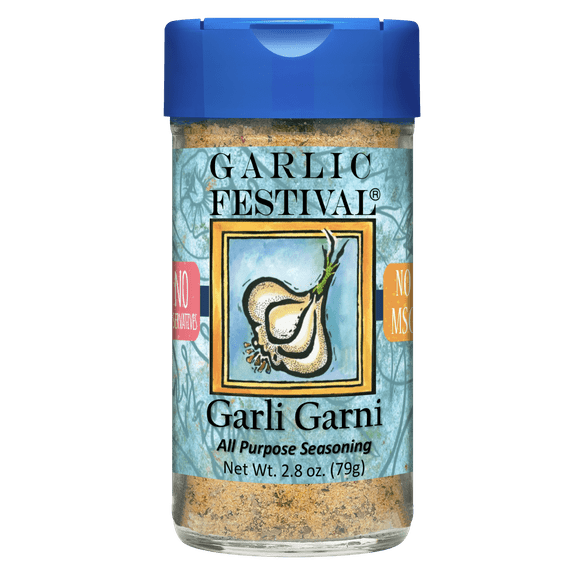 Garlic Festival Garli Garni All Purpose Garlic Seasoning Net Wt. 2.8 oz