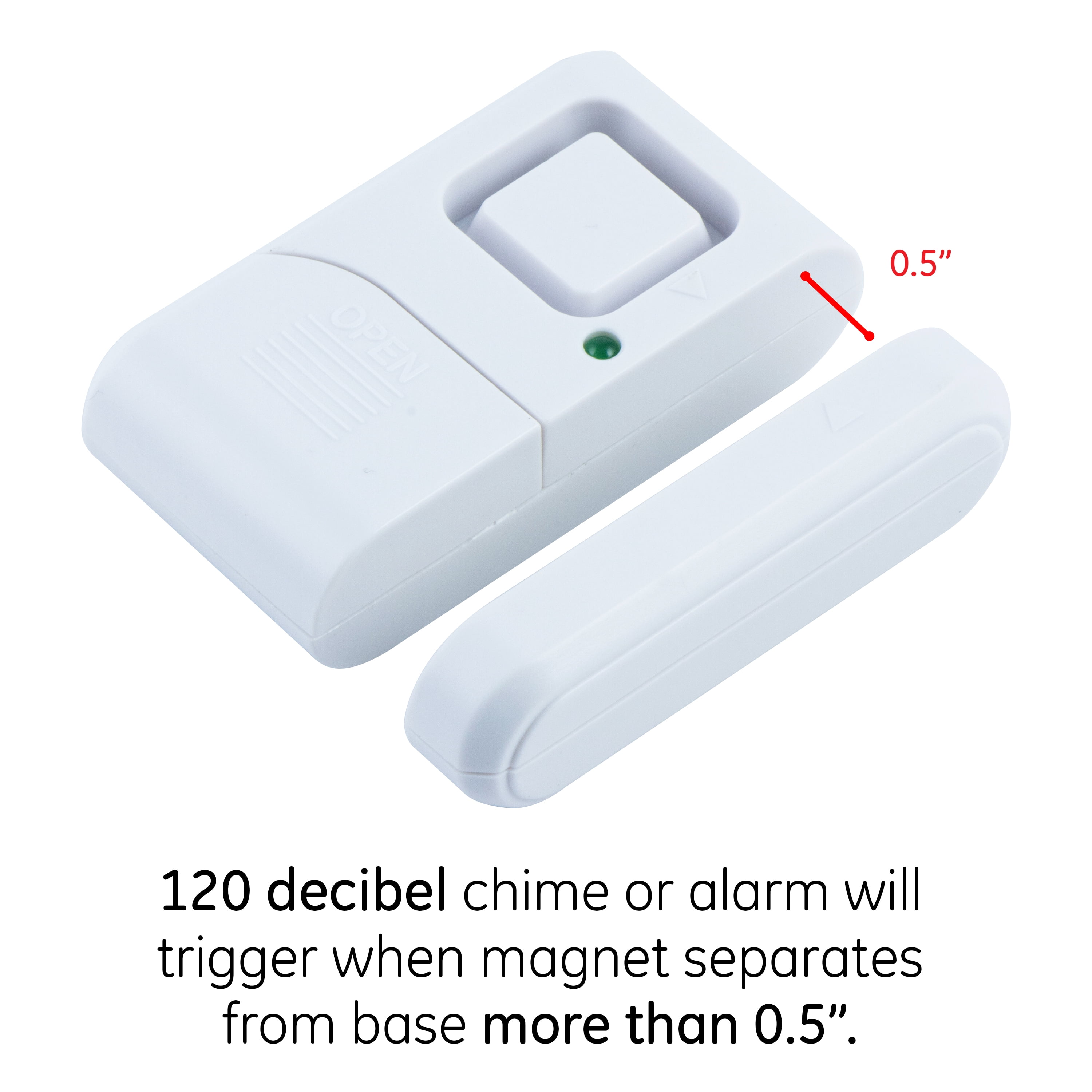 GE Personal Security Window/Door Alarm, Battery Operated, 56789