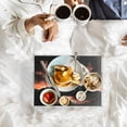 thumbnail image 7 of Acrylic Tray 15.7*11.8*1.9 Inch Transparent Tray Food Tray Tea Cup Tray Serving Trays Cosmetics Storage Kitchen Table Bathroom Sundry Storage Wolf Of The Night, 7 of 7
