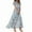 49# Dark Blue, variant on Floral Maxi Dresses for Women 2025 Summer Elegant Flutter Sleeve Long Flowy Dresses Trendy V Neck Garden Party Dress Blue L