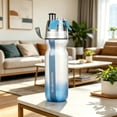thumbnail image 5 of Back to School Supplies,17oz Spray Water Bottle with Mist Function Portable Sports Bottle for Summer Outdoor Activities Gym Travel Fitness Hydration, 5 of 6