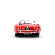 Jada Toys BIGTIME MUSCLE 1:24 1967 Shelby Cobra Die-cast Car – Opening Doors, Hood, Trunk, Rubber Tires(Red)