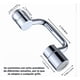 thumbnail image 2 of Extensor De Grifo Giratorio 1080° Con Aireador Para Lavabo Xtellar plateado, 2 of 3