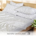 thumbnail image 3 of RUVANTI 100% Cotton Percale Sheets California King Size 6 Piece Set, Cooling Bed Sheets for Hot Sleepers, Deep Pocket 14”, Breathable Lightweight & Durable, Crisp Hotel Style Sheets, Botanica Living, 3 of 8