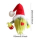 thumbnail image 3 of Gnomo verde peludo de Navidad con corazón rojo Festival Fiesta temática Suministros festivos, 3 of 5