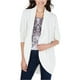 thumbnail image 1 of Style & Co. Suéter cárdigan con solapa de chal para mujer, blanco, extragrande, 1 of 2