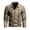 Brown, variant on Men's Distressed Wash PU Leather Jacket Biker Style Stand Collar Coat Long Sleeve Zippered Motorcycle Top Faux Leather Vintage Outerwear Slim Fit Casual Wear S-3XL