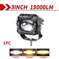 thumbnail image 1 of Auxiliary Motorcycle LED Headlight White Yellow Light Projector Lens Front Lamp Driving Lights for Electric Off~road Fog Light, 1 of 1