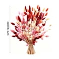 thumbnail image 3 of 60 Pcs Fall Dried Flower Bouquet,17.72 Inch Natural Dried Pampas Grass Fall Flower Bouquets for Autumn Vase Filler | Fall Decorations Bunny Tail Grass for Table Wedding Decor, 3 of 7