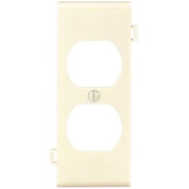 Leviton PSC8-I Ivory Duplex Receptacle Sectional Center Wall Plate