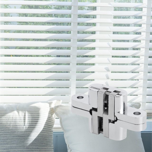 unbranded Bisagra Reforzada Para Puertas Plegables Con Material Zinc Y Plata