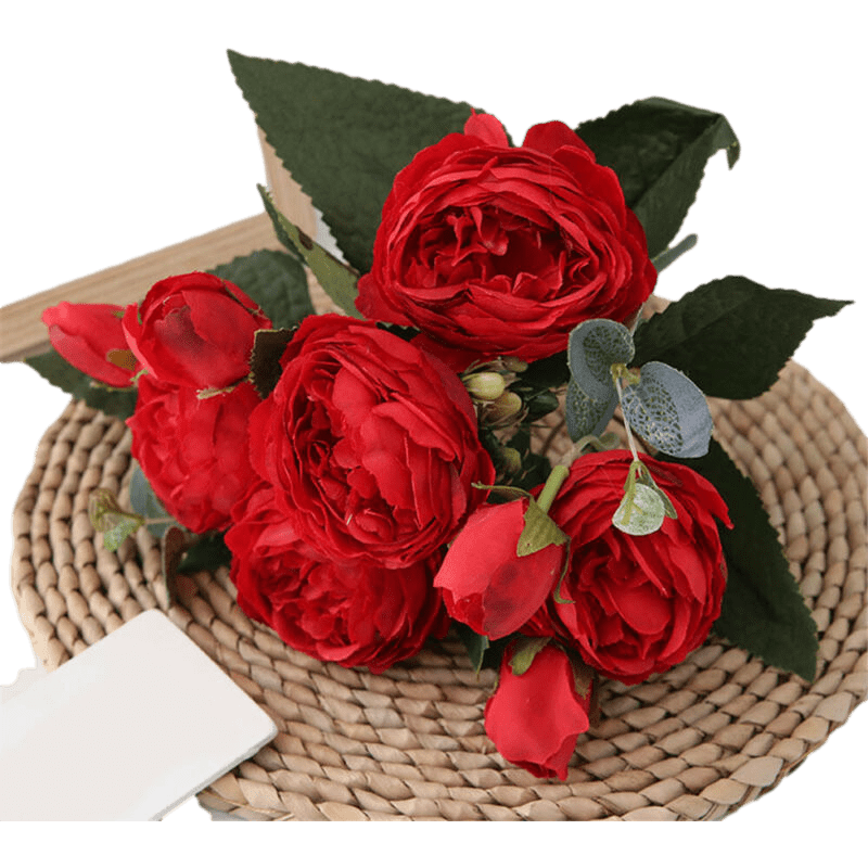 DIY Decor Party Decoration  Silk Peony  Rose bouquet Artificial Flowers