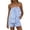 A-Light Blue294, variant on Bibifish Womens Shorts Sets Strapless Tube Top Relaxed Woven Tshirts High Waisted Shorts With Side Pockets Beach Vacation Outfits Sets