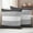 Gray, variant on Green Grey Stripe Outdoor Waterproof Pillow Covers, Modern Art Horizontal Striped Decorative Square Throw Pillowcase Sofa Cushion Sham for Patio/Couch/Chair, 20"x20" 2 Pack