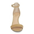 thumbnail image 4 of Vince Camuto Sebatani Nude Leather Open Toe Ankle Strap Dress Heel Sandals (Nude, 9.5), 4 of 4