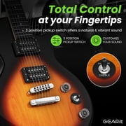 GEARit Electric Guitar Valley Series, Electric Guitar Starter Kit, H-H Pickups with Coil Split w/ Amplifier, Tuner, Gig Bag, and Guitar Strap, Cable, Picks, String