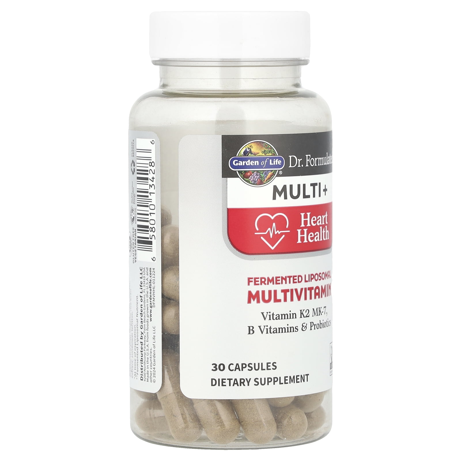 Garden of Life Dr. Formulated Multi+, Heart Health, 30 Capsules