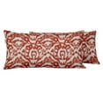 thumbnail image 1 of VargottamIndoor/OutdoorPolyester FabricLumbarPillowCover,All-Weather Waterproof Rectangular Cushion Case for Patio Furniture,12" x 24"Set of 2 -Ikat-70, 1 of 6
