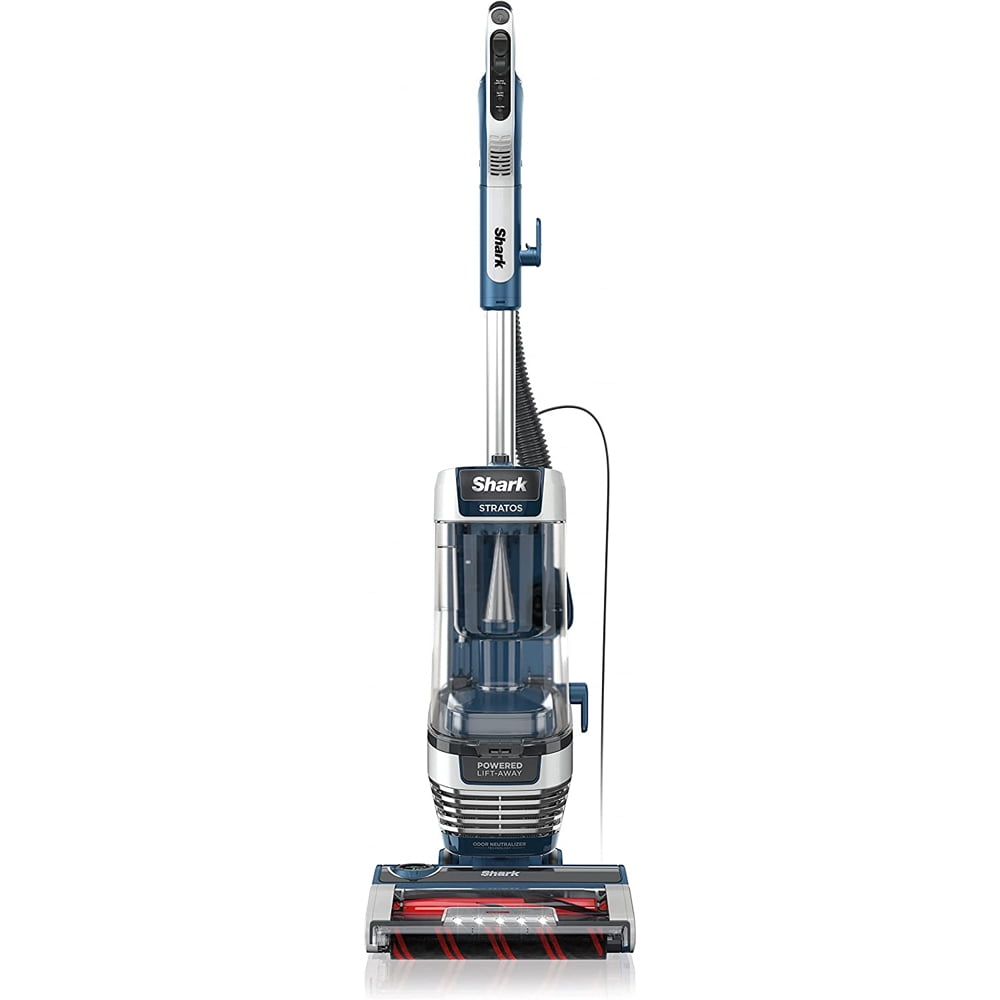 Restored Shark AZ3002 Stratos Upright Vacuum with TruePet Upgrade + Shark Steam Mop Bundle with 2 YR CPS Enhanced Protection Pack (Refurbished)