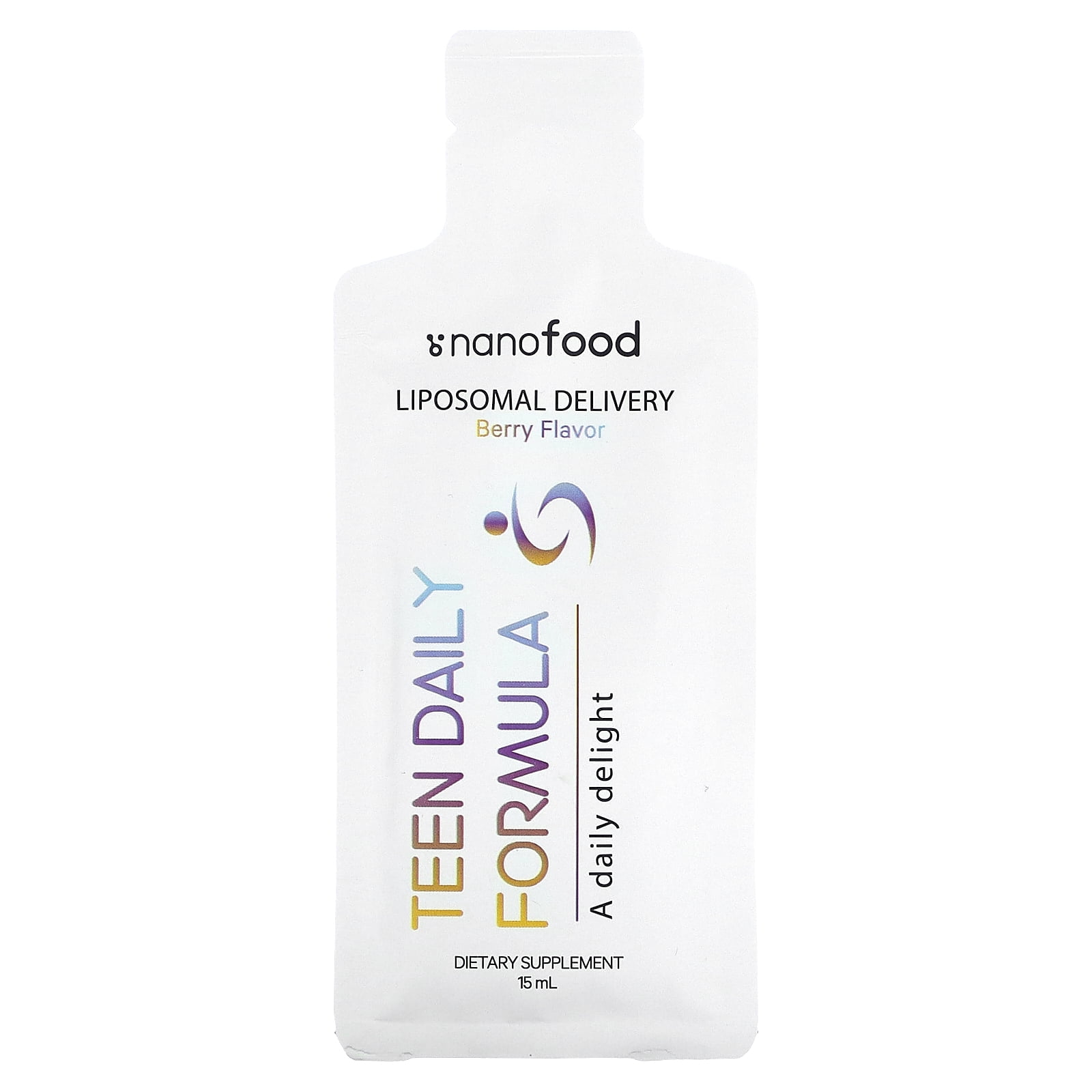 Codeage Nanofood Multivitamin Liquid for Teenagers Boys Girls, Zinc, Teen Daily Support, 30 Pouches