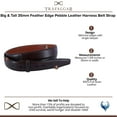 thumbnail image 5 of Trafalgar  Feather Edge Leather No Buckle Belt Strap (Men Big & Tall), 5 of 5