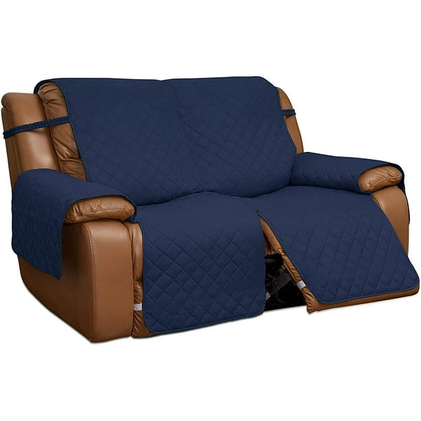 EasyGoing Loveseat Recliner Cover, Reversible Couch Cover for Double