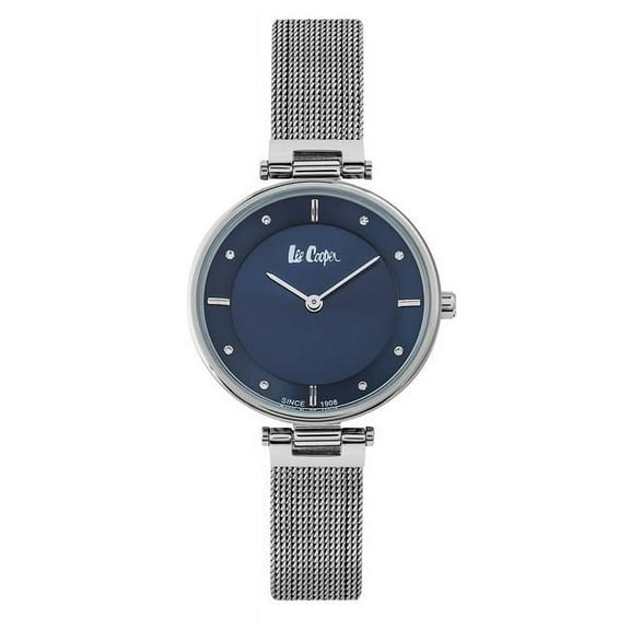 Lee Cooper LC06637.390 Ladies Silver Watch with Blue Dial
