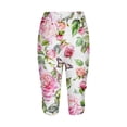 thumbnail image 5 of LEBONYARD Women's Shorts with a Modern Twist,Women's Summer High Waisted Printing Capris Matching Slim Fitting Yoga Gym Pants Multicolor L, 5 of 5