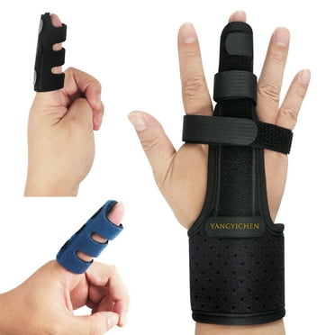 Full Trigger Finger Splint 3 Pack - Hand and Wrist Brace Support for Sprains, Pain Relief, Arthritis, Tendonitis, Fractured Finger - Adjustable Locking Straightener Finger Splint
