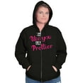 thumbnail image 4 of You Only Prettier Country Attitude Zip Hoodie Sweatshirt Women Brisco Brands S, 4 of 5