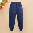 thumbnail image 3 of XXWXYD Children’s Quilted Velvet Thickened Cotton Trousers Winter Warm Thermal Pants Girls Boys Outerwear Big Kids, 3 of 4