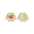 thumbnail image 2 of Rdhnmea My First Valentines Day Baby Boy Girl Outfit Knit Sweater Letters Heart Embroidery Newborn Toddler Infant Sweaters Fall Spring Clothes, 2 of 9
