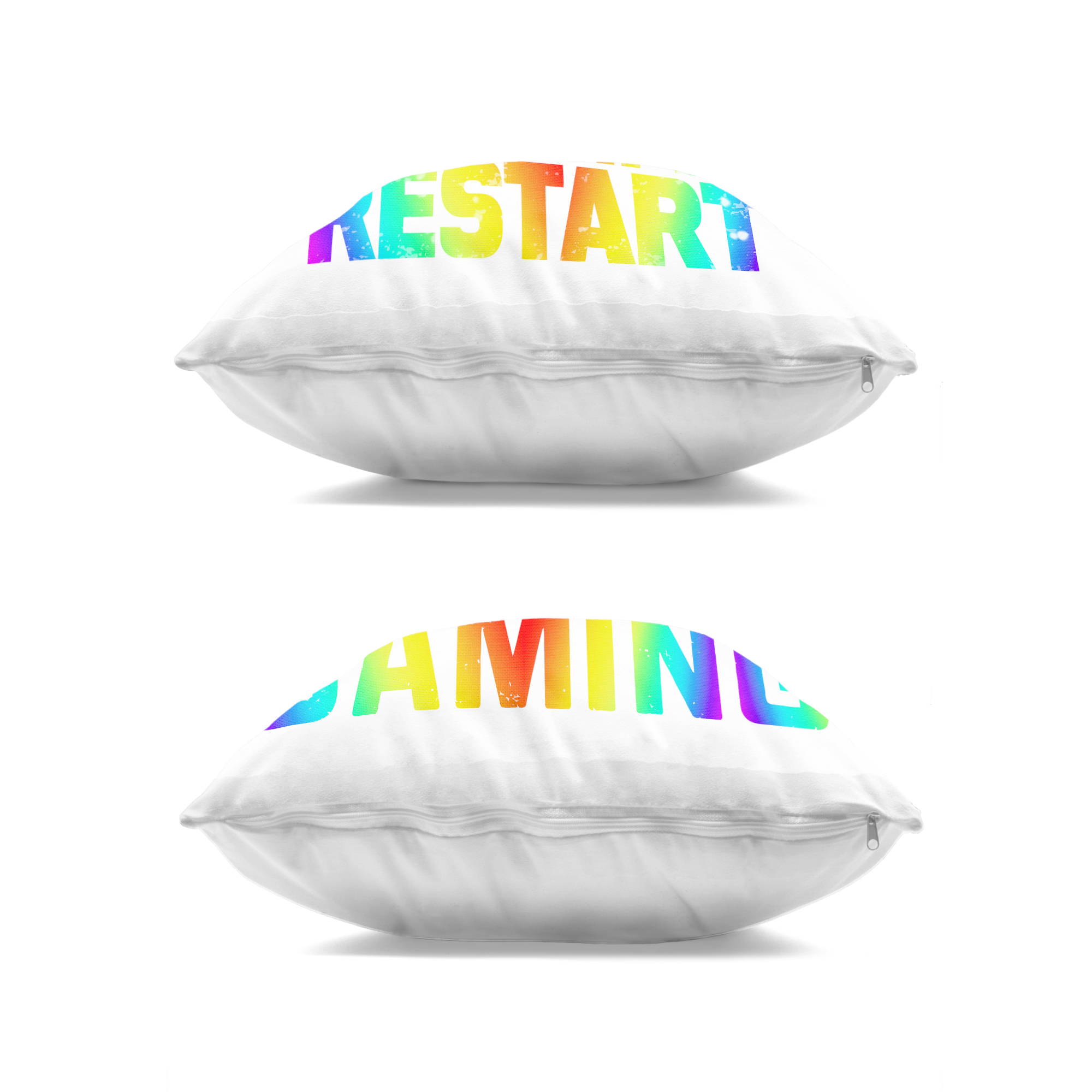 Stupell Industries Rainbow Retro Gaming Phrases 2 Piece Decorative Printed Throw Pillow Set, design by Kim Allen