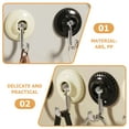 thumbnail image 2 of OFFIGAM 4-Pack Punch-Free Plastic Wall Hooks with Removable Adhesive for Coat, Towel, and Storage Hanging, 2 of 8