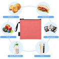 thumbnail image 5 of Haosy 3 Pack Reusable Ziploc Bags BPA Free Healthy Food Storage Bag Leakproof Sandwich Snack Freezer Bags Pastel Red, 5 of 7
