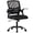black, variant on TENGDA Ergonomic Mid Back Office Chair Breathable Mesh Desk Chair Adjustable Height Swivel Flip Up Armrests with Lumbar Support for Home Office Study