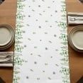 thumbnail image 5 of Table Runners 72 Inches Long Dress Scarves, Farmhouse Botancial Farmhouse Kitchen/Dining Table Runner, Coffee Tablerunners, Pastoral Daisy Leaves Watercolor 16x72 Inch, 5 of 9