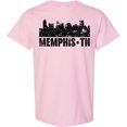 thumbnail image 3 of Inktastic Memphis City Skyline with Grunge T-Shirt, 3 of 5