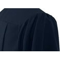 thumbnail image 3 of CLERKMANS Unisex Adult Matte Graduation Gown & Robe, Navy Blue, 1 PCS, 3 of 5