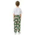 thumbnail image 3 of joogoo Football Soccer Ball on Green Boys' Sweatpants Jogger Pants 3T, 3 of 8