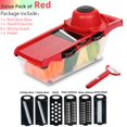 thumbnail image 1 of Cortador de verduras Rallador para verduras Rebanadoras Trituradoras Multi Slicer Peeler Zanahoria Fruta 6 en 1 Gadgets Herramientas de corte de verduras Tan Jianjun unisex, 1 of 2