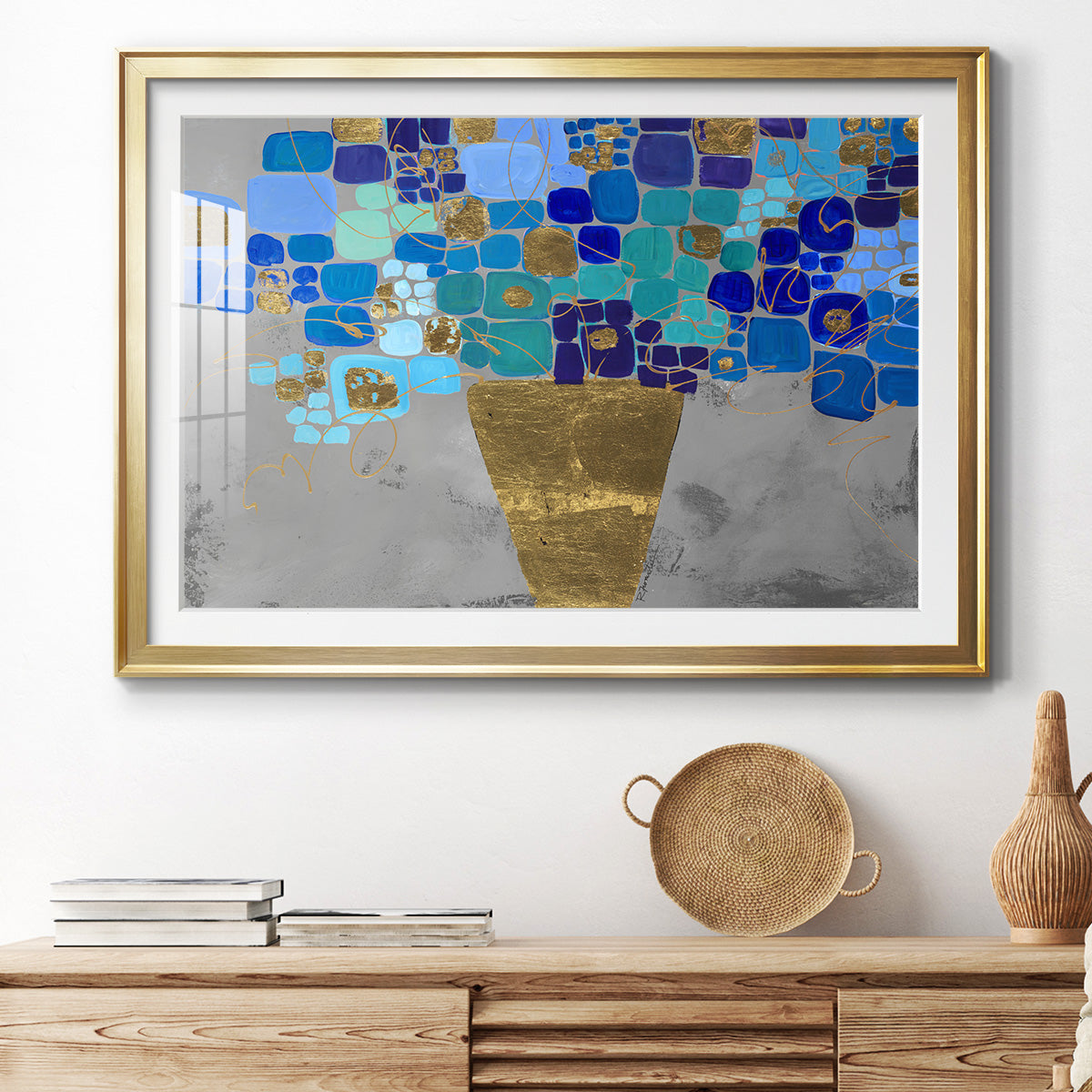 Blue Love Premium Framed Print - Ready to Hang