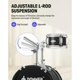 thumbnail image 4 of Donner Kids Junior Drum Set for Beginner, 14" 5-Piece Percussion Instrument Practice Learning, Black, 4 of 9